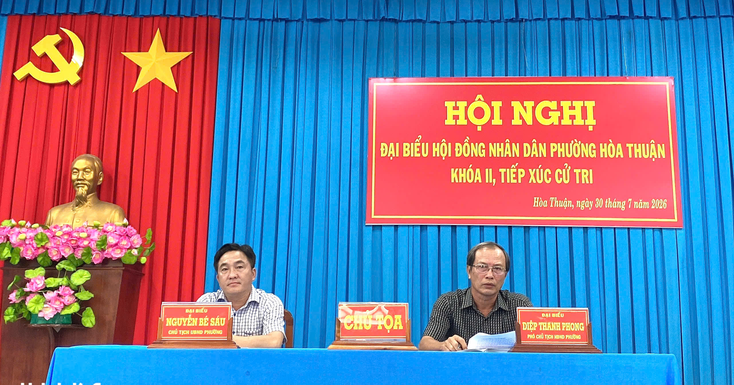 HĐND Phường Hoà Thuận tiếp xúc cử tri sau kỳ họp thường lệ giữa năm 2026