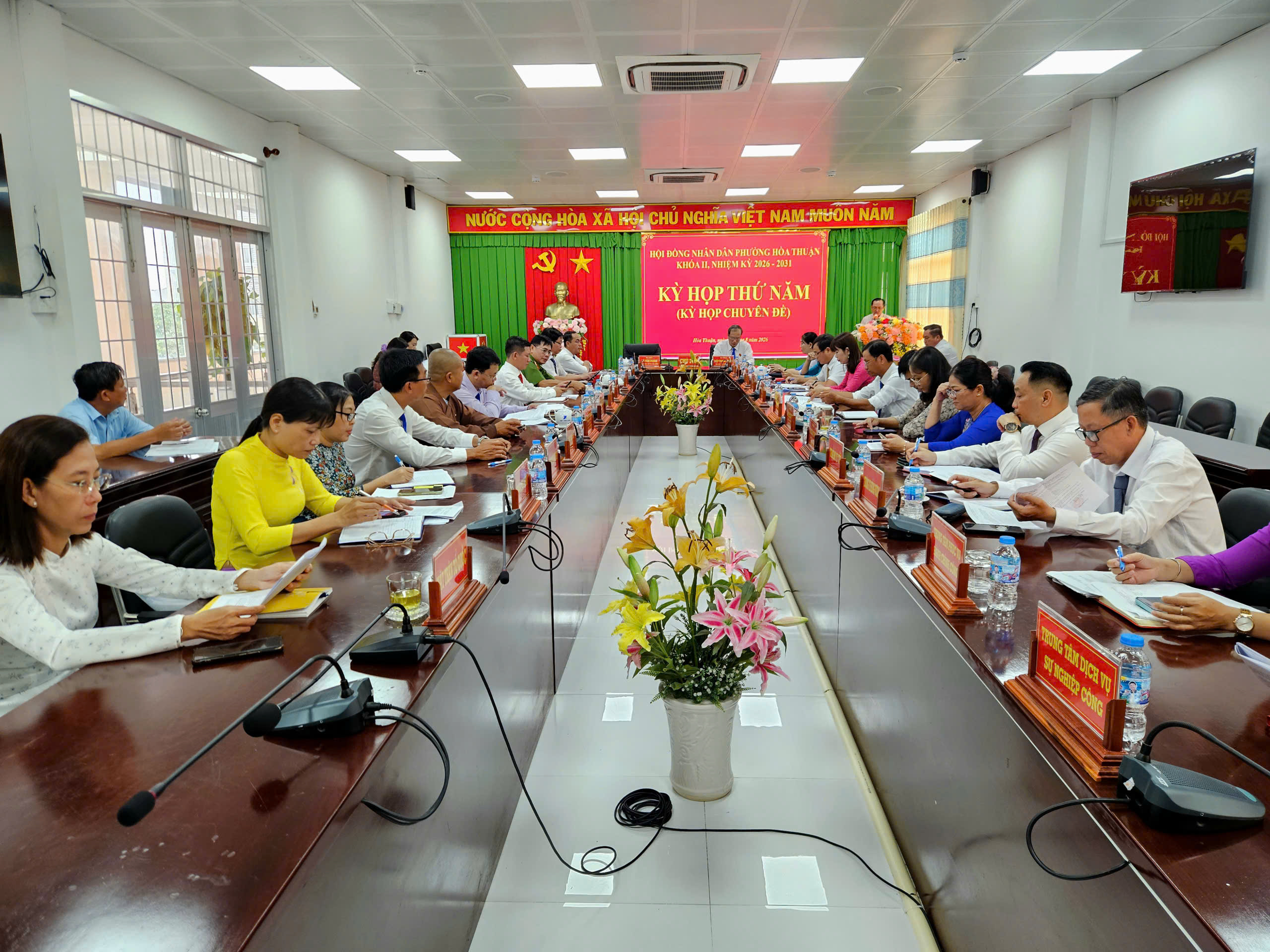 HĐND phường Hòa Thuận tổ chức Kỳ họp thứ Năm, khóa II, nhiệm kỳ 2026 – 2031