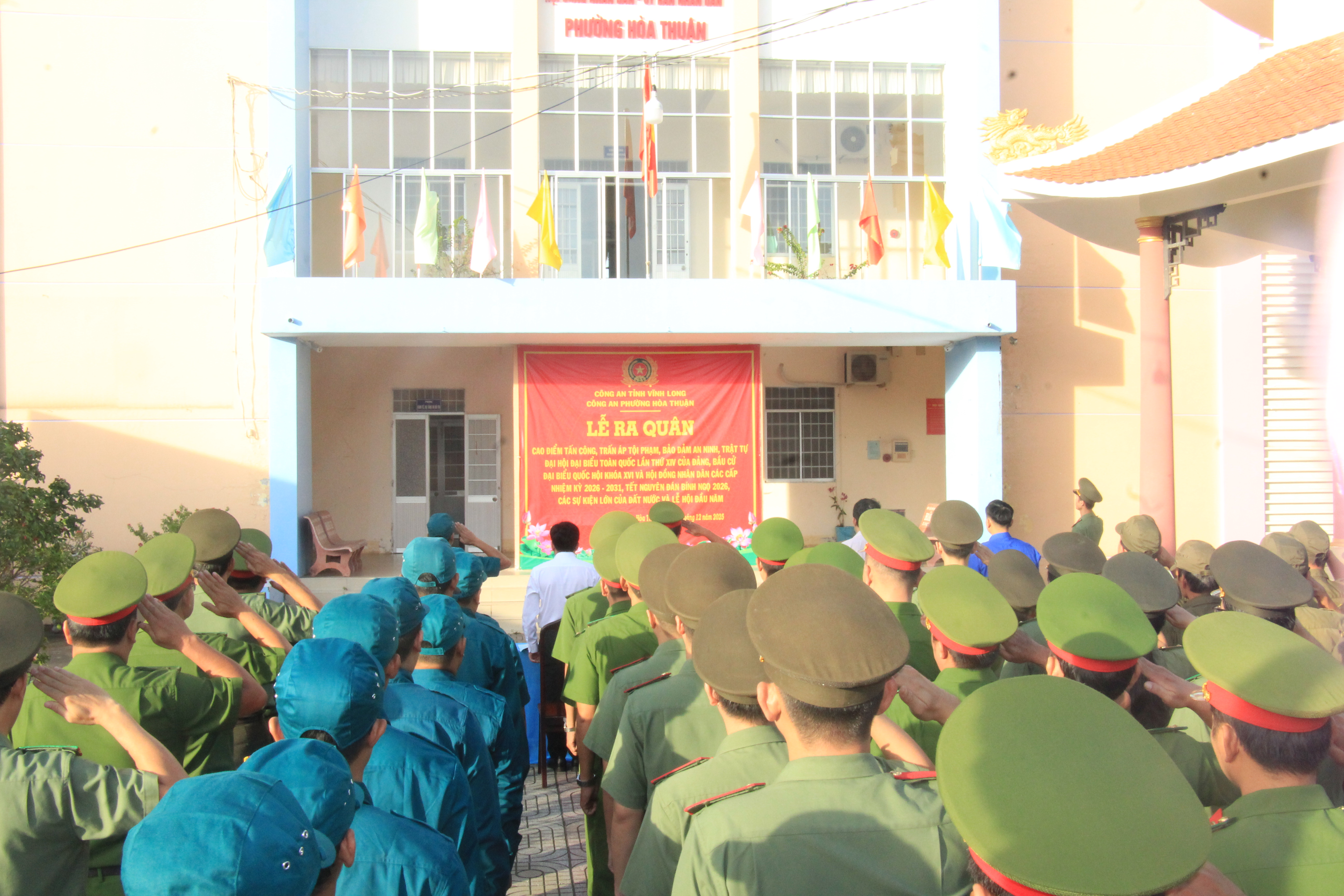 Công an phường Hòa Thuận ra quân cao điểm tấn công, trấn áp tội phạm, bảo đảm an ninh, trật tự phục vụ Đại hội XIV của Đảng và các sự kiện trọng điểm năm 2026