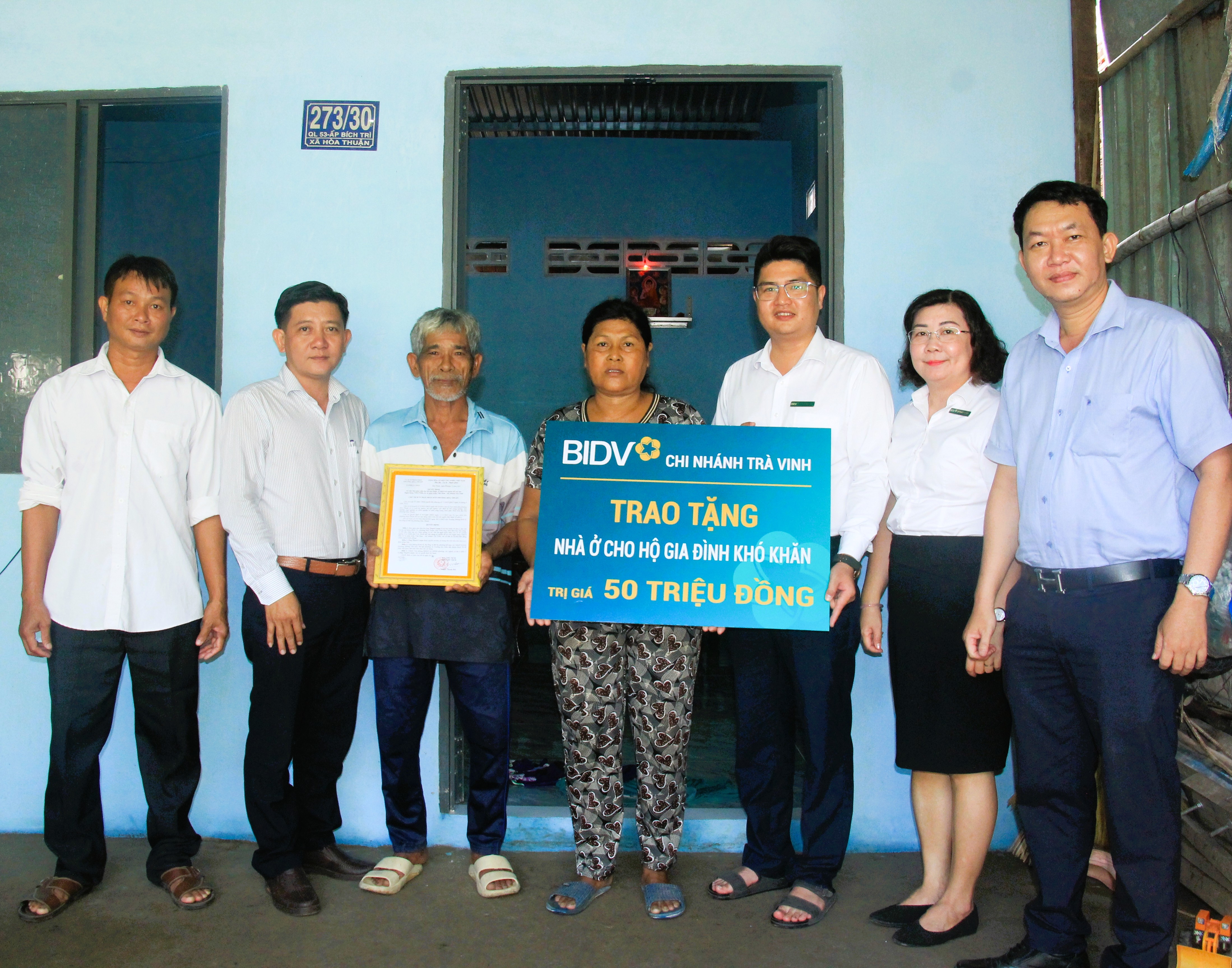 UBND, UBMTTQ phường Hòa Thuận bàn giao 3 căn nhà cho hộ có hoàn cảnh khó khăn